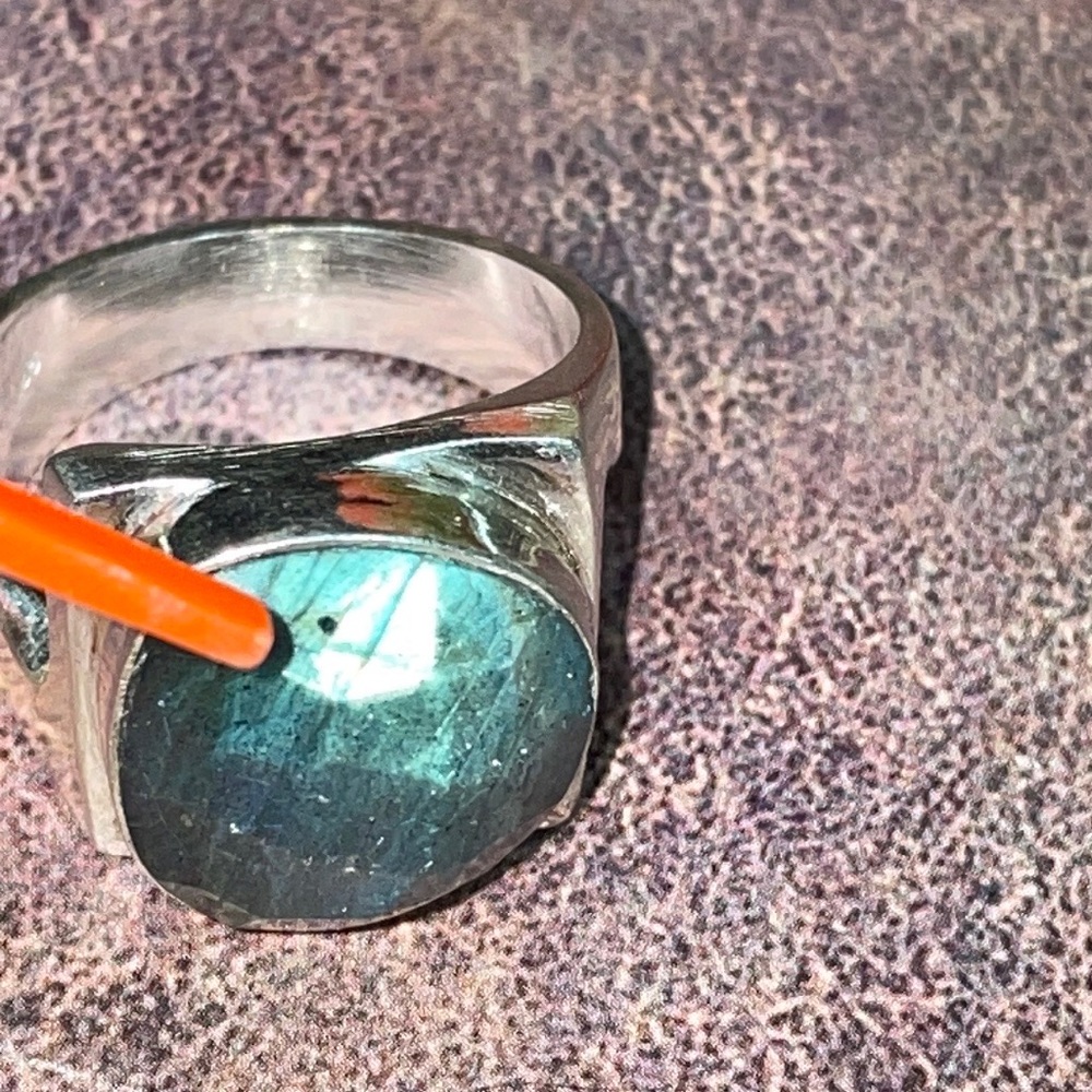 Labradorite Silver Ring - Picture 13 of 16